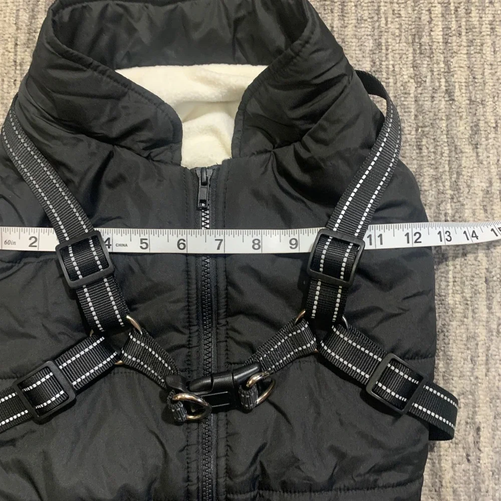 Gyvazla Dog Winter Coat Waterproof Puffer Vest Built-in Harness‎ 3XL